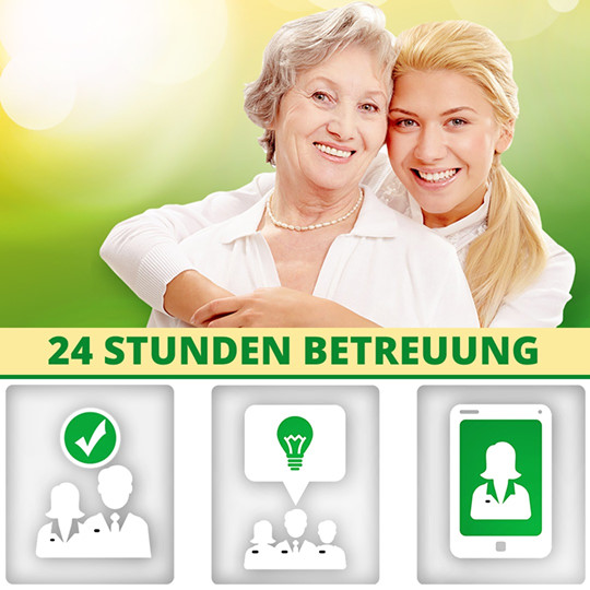 Seniorin und Betreuungskraft von Sylwias Seniorenhilfe